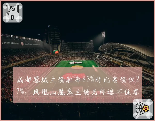成都蓉城主场胜率83%对比客场仅27%,凤凰山魔鬼主场光环遮不住客场虫软肋