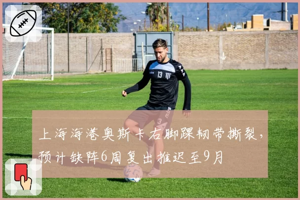 上海海港奥斯卡右脚踝韧带撕裂，预计缺阵6周复出推迟至9月